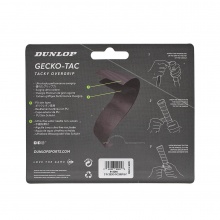 Dunlop Overgrip Gecko Tac 0.5mm - gładki, chwytliwy - biały - 3 sztuki